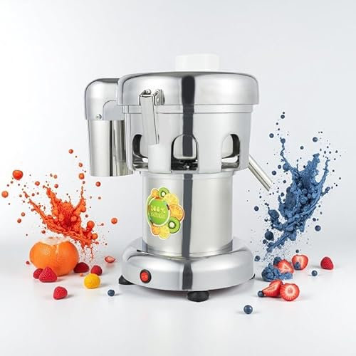 WEIMILOR Extractores de Jugo comerciales Exprimidor de Alta Resistencia Fabricado en Aluminio Fundido y Acero Inoxidable Extractores de Jugo centrífugos Exprime Frutas y Verduras