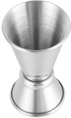 KICHOUSE Elegante Misurino Doppio in Acciaio Inossidabile per Barman Misura Precisa per Cocktail Uso Domestico