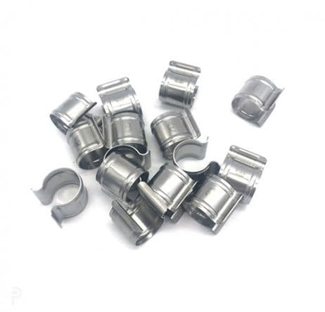 ATOUTLOISIR - Lot de 10 Clips Diamètre 20mm - pour Serre Et Tunnel INOX - Fixation INOX pour Arceau Et Tubes en 20mm - Accessoires Bâche De Serres Cultures Et Semis