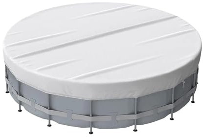 IUVYTA Round Pool Cover Easy Installation Lightweight Hot Tub Covers Replacement Indoor Outdoor Garden Pool Cover for Pools(8FT)