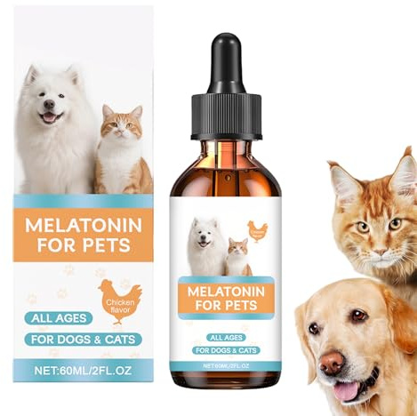 Beruhigende Tropfen für Haustiere, für Katzen und kleine Hunde, mit sanfter entspannender Formel, für den Innenbereich, Reisen, Gesundheitspflege, Baden, Schlafen, Nageltrimmen