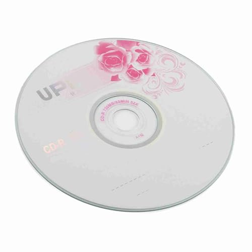 RIZGHWOY Dischi CD R Vergini, Dischi Registrabili con velocità 52X e capacità di 730 MB per Immagini Digitali, Archiviazione di Dati Musicali, con Coloranti di Registrazione Ad Alte (50PCS)