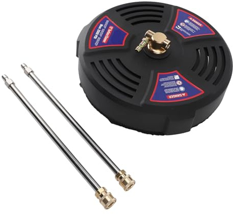 BAOFUYA 13-Zoll-Hochdruckreiniger-Oberflächenreiniger, Langlebige Messing- und Edelstahlkonstruktion, 2500 PSI Hochdruckreiniger-Aufsatz für Einfahrten und Terrassen