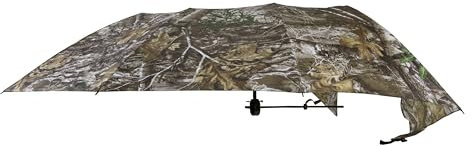 Allen Company Vanish Instant Dach Baumständer Regenschirm – Großer Regenschirm mit Realtree Edge Camo – langlebiger und tragbarer Jagdschirm – Jagdausrüstung und Zubehör – 144,8 cm breit