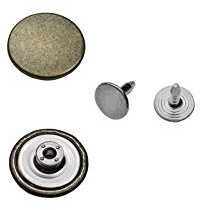 Jeansknöpfe, ohne Loch ★ Rostfrei ★ Metallknopf, 14mm, 17mm, 20mm, Metall Knöpfe (10, 14mm Antik)