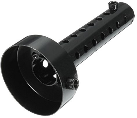 MASO Universal Motorrad-Auspuff-Schalldämpfer, 60 mm, Schwarz, 2 Stück
