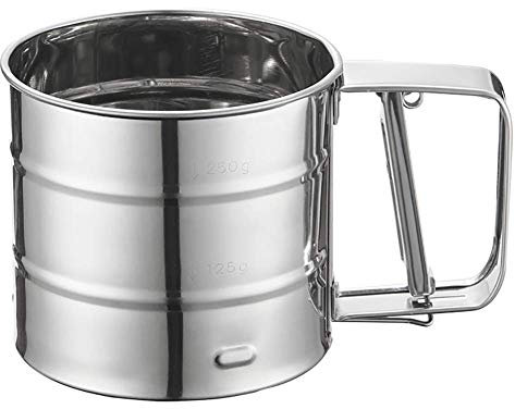 Fliyeong Sifter Stainless Steel Flour Smooth Sieve mesh for Fruit Flour Vegetables Cleaning Sieve Necessary Kitchen Tools Practical and Popular