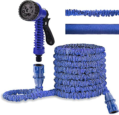 200ft 60m Garden Hose Pipes Expandable Expanding Magic Hosepipe Extension Extra Long Lightweight with Spray Gun 7-Pattern Nozzle Flexible Easy to Storage