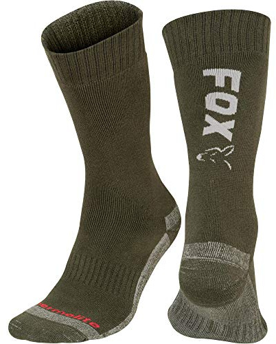 FOX Green/Silver Thermolite long sock 10-13 Eu 44-47