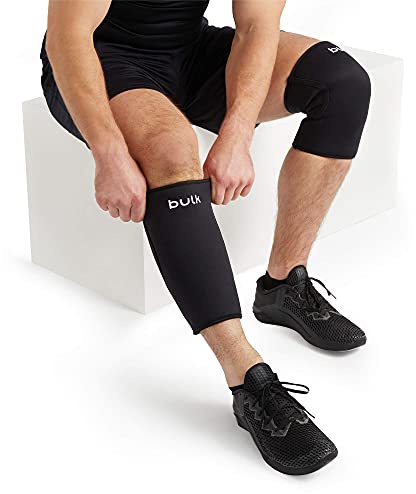 Bulk Premium Knee Sleeves, Weightlifting, Knee Support, X-Large | Ginocchiera, Bianco