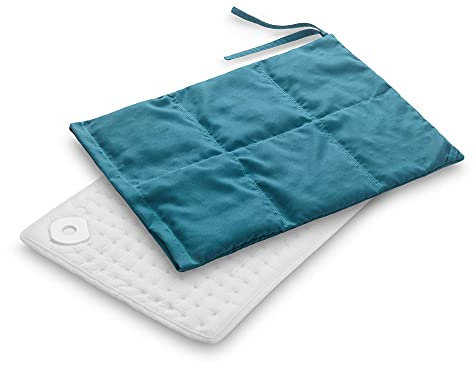 Medisana HS 200 elektrisches Kirschkernkissen, Heizkissen mit Abschaltautomatik, Wärmekissen gegen Verspannungen und Schmerzen, Bezug aus Baumwolle, Körnerkissen aufwärmbar in der Mikrowelle