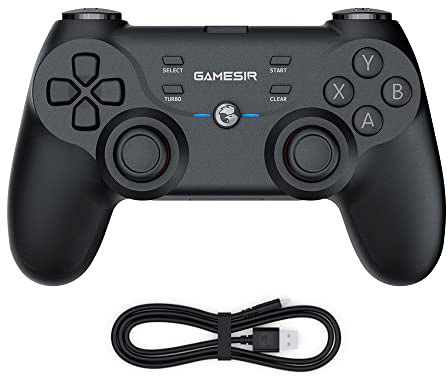 GameSir T3 Wireless PC Game Controller für Windows PC 7/10 Android TV Box, Gaming Controller mit Dual Vibration Gamepad Joystick, 400 MAh Lithiumbatterie