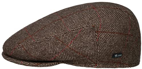 Lipodo Flatcap Schirmmütze Karomuster Made in Italy Damen und Herren Sommer Winter