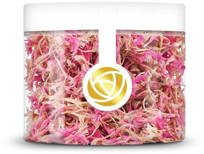 Rosie Rose essbare rosa Kornblumenblüten, 6g getrocknete Kornblumen Deko als Tortendeko, natürlich & geschmacksneutral, zum kochen, für Tee, Cupcakes, Salate und Torten-Dekoration | Getrocknete Blumen für Hochzeitstorten, ideal fürs Backen & Kochen, natürliche Rosenblüten als Deko für Kuchen und Torten