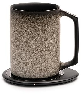 OHOM Ui Artist Collection Ceramic Self-Heating Mug (Iron Noir) 12.8 fl oz