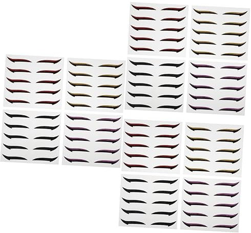 Beaupretty 60pares Pegatinas De Delineador De Ojos Para Mujeres De Stickers Para Maquillaje De Ojos Reutilizables Para Looks Elegantes y Naturales