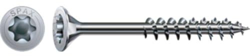 SPAX Spanplattenschrauben Senkkopf TX Stahl 5 x 69/120 mm grau 200 Stück