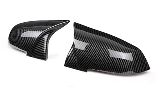 YOUKEJNM Auto Spiegelkappen Für 1 2 3 4 Serie Für F20 F30 F31 F32 F36 Für 320i 328i 330d 335i 2012 – Ersatz-Spiegelabdeckung Aus Kohlefaser Rückspiegelgehäuse(Carbon Fiber Pattern)