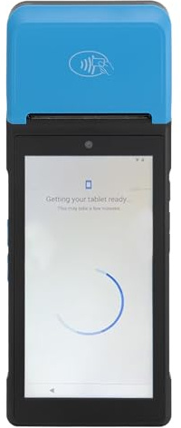 Annadue POS PDA Belegdrucker, 5,5 Zoll Touchscreen 1080P Thermodrucker für 12.0, WLAN, NFC, USB OTG, Tragbarer Mobiler Drucker für Imbisswagen, Restaurants, Geschäfte (Eurasien)