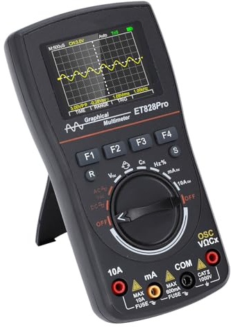 Multímetro de Osciloscopio Automotriz Digital 2 en 1, Frecuencia de Muestreo de 50 Msp, Ancho de Banda de 10 MHz, Pantalla de 2,4 Pulgadas, Osciloscopio Portátil con Pantalla