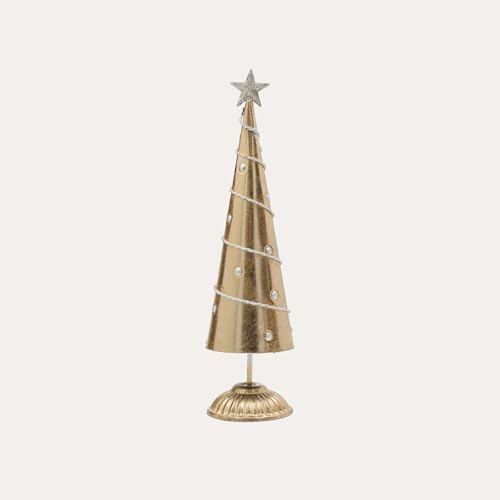 KEYHOMESTORE | Albero di Natale Decorativo con piedistallo in Latta