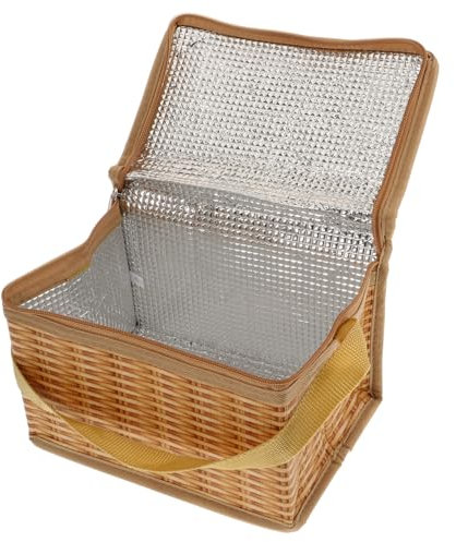 Ciieeo Isoliertasche Für Das Mittagessen Tragbare Bento-tasche Lunchbox-tasche Für Schüler Für Schulaktivitäten Im Freien Orange