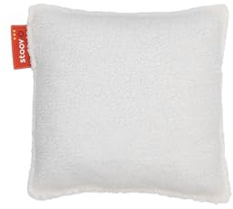 Stoov Heizkissen mit Abschaltautomatik - Kabelloses Wärmekissen mit Plus Akku: Wärme - Elektrische Wärmflasche für Rücken & Nacken - Ploov¹ 45x45 cm Wollig Off-White