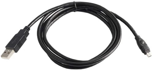 Supoion Câble adaptateur USB 2.0 vers 4 broches 1394 mâle vers mâle pour caméscope DCR-TRV75E transfert de données 400 Mbps