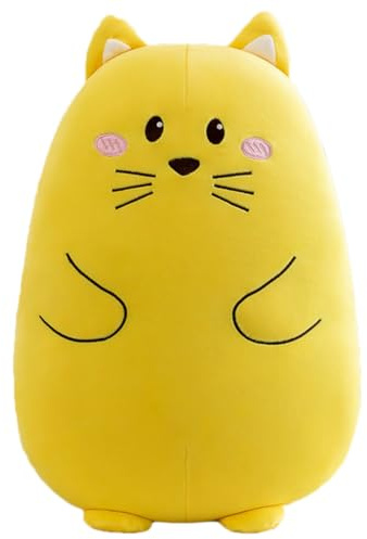 Peluche Chat Adorable de 40cm - Doux Nounours Chat pour Câliner - Idéal comme Cadeau pour Enfants et Filles, Coussin de Plush Playful(Chat,40cm)