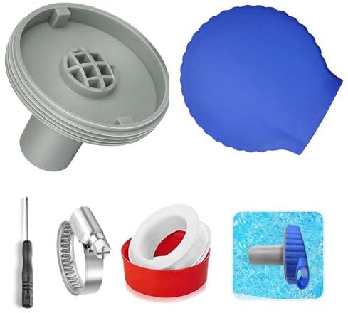 TUIBEIDAMAI Boquilla de Entrada para Piscina, Boquilla de Salida de Piscina, diámetro de 32 mm, con Accesorios de conexión para Piscina, Boquilla de Entrada para Piscina Intex Bestway, Boquilla de