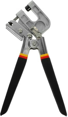 iplusmile Pinza De Perforación y Engarce Para Quillas De Acero, Herramienta De Mano Ergonómica Antideslizante, Rizador Profesional Para Perfiles Metálicos Construcción, Uso Techo, 1 Unidad