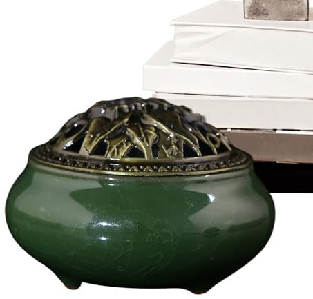 Nybhyjka Titular de Incienso, Quemador de Incienso | Quemador de Incienso cerámico,Meditación ardiente decoración Zen Adornos para el hogar de cerámica China para Yoga y Mujeres