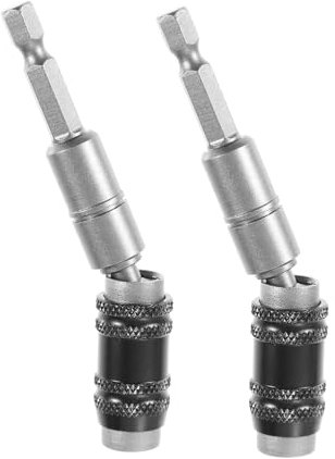 NUOBESTY 2pezzi Cacciavite Portainserti Prolunga Flessibile Per Punte Da Trapano Portapunte Pivotante Per Cacciavite Elettrico e Manuale