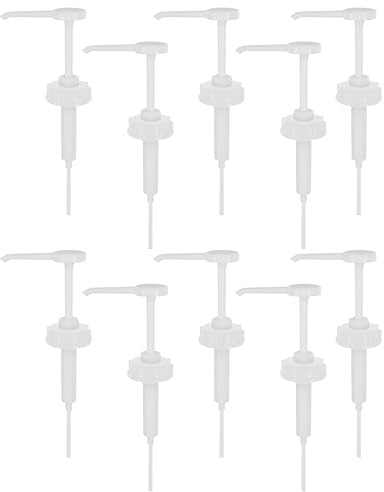 HaseMed Kanister Doserpump 10 st – 30 ml slagvolym – För 2L, 5L och 10L behållare med DIN 51-tråd – Handpump för desinfektionsmedel, tvål och rengöringsmedel – Återanvändbar i plast