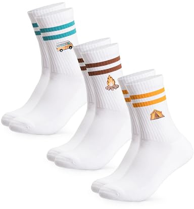 Occulto Tennis Strumpor Kvinnor & Män 3 Pack (modell: Rio) Camping 43-46