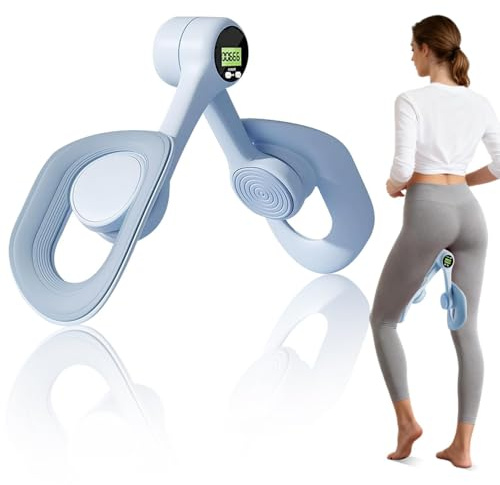 SKJJM Oberschenkeltrainer Beckenbodentrainer für Frau, Beckenboden Trainingsgerät mit Zählfunktion, Anti Rutsch & 360° Rotation Beckenboden Übungsgerät, Sportgeräte Zuhause für Beinstärkung