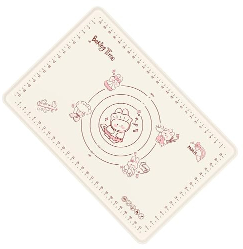 Pellicola da forno in silicone – spesso tappetino riutilizzabile per torte pizza e fondente, tappetino antiaderente 60 x 40 cm, per rotolo di pasta in forno e cucina