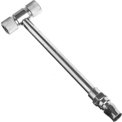 HIAKDOFT Tire Valve Extension Rod Metall Autoreifen Ventilverlängerung für LKW Pkw Schnelles Aufpumpen Zubehör Reifenventil Adapter