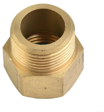 Hochdruckreiniger-Adapter M22 x 1,5 auf G 1/2 Zoll Innengewinde Messing metrisch auf Standard-Gewindeadapter für Hochdruckreiniger Lanze Verlängerung Garten Hochdruckreiniger