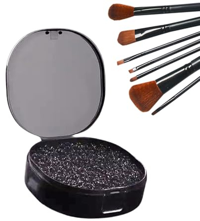 Limpiadores de Brochas de Maquillaje Esponja De Limpieza En Seco Rapida Y | Esponja para Remover el Color de las Brochas Para Chicas Entusiastas Del Maquillaje Principiantes Hogar Viaje Y Ne