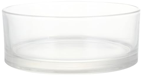 SHINEOFI Pot de Fleurs en Verre Transparent Rond 1 Pièce, Jardinière Hydroponique pour Plantes Aériennes, Pot de Table Décoratif pour Culture Hydroponique et Intérieur, Conteneur