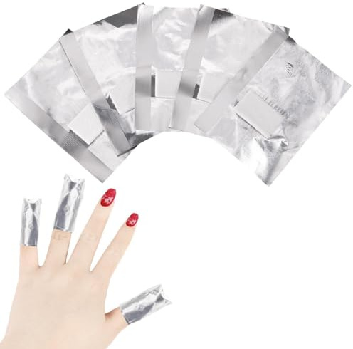 200 Stück Nagellackentferner Kit Nail Polish Remover Wraps Nagellack Pads Aluminiumfolie entfernt leicht Gel Nagellackentferner Folie