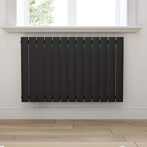 ELEGANT Design Heizkörper 630x1001mm Einlagig Badezimmer/Wohnraum Seitenanschluss Antrazit Flachheizkörper Badheizkörper Radiator