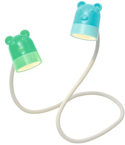 moses. Flexi-Leselicht bunte Tierfreunde, Leselampe mit 2 Led-Lampen, Kindertaschenlampe zum Umhängen, Dreh-, roll- und biegbare Buchlampe für Kinder