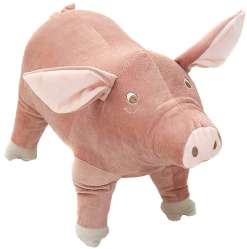 Süßes Schwein Plüsch Plüschtier, Weiche Spielzeugpuppe Kissen, Cartoon Kinder Begleiten Kuscheltier Stofftiere - Waschbar - Sicherheit GETESTET - für Kinder Jeglichen Alters (25cm)