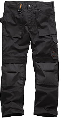 Scruffs Men's Worker Workwear Trousers, Black (Black 001), 36W Short UK