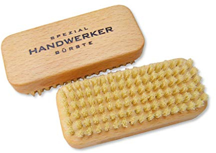 Schulz - Für den Menschen & sein Haus! - Nagelbürste für Handwerker -kräftige, pflanzliche Naturborste/Fibre