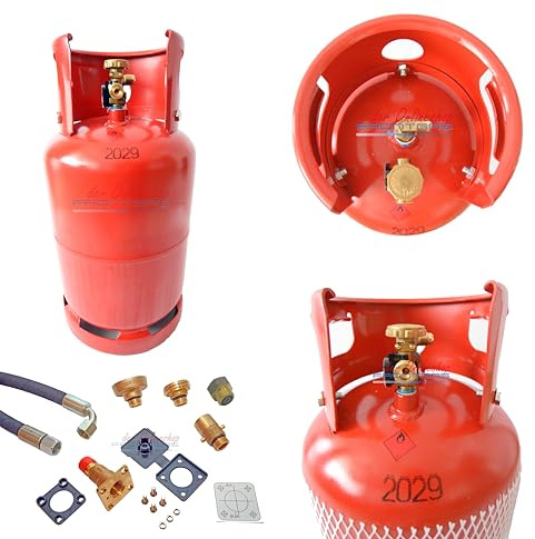 Frontgas Set Bouteille de Gaz Rechargeable LPG Camping Set Travel 11 kg 27 l