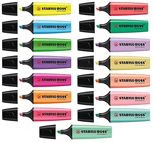 Stabilo Boss Textmarker Set 15er alle Farben