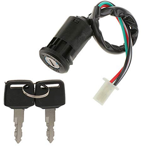 Interruttore Chiave di Accensione, 4 fili a 4 poli Interruttore Accensione Universale Avviamento Motore con chiave per 50cc 70cc 90cc 110cc 125cc TaoTao SUNL ATV Dirt Bike Scooter elettrico